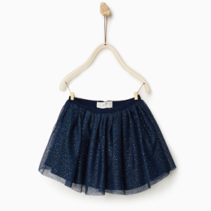 Shiny Polka Dot Tulle Skirt