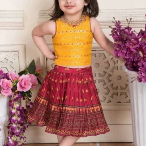 Girls Skirt with Top Set
