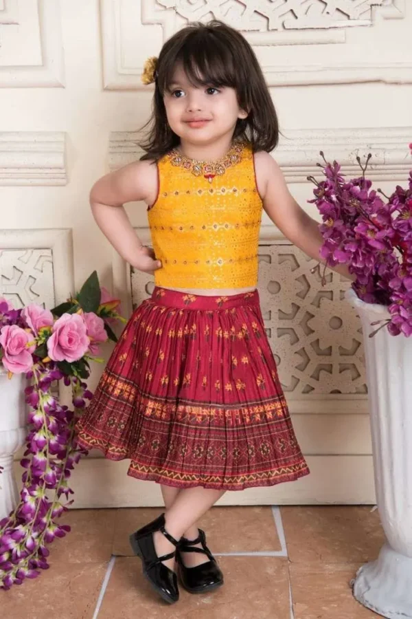 Girls Skirt with Top Set