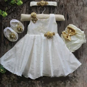 White Baby Baptism Dress