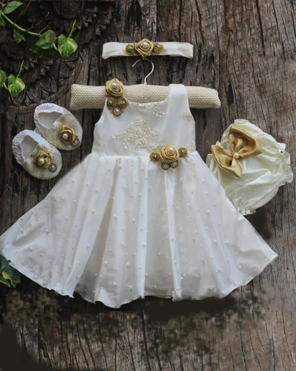 White Baby Baptism Dress